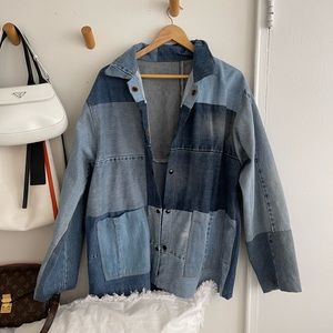 Oversized urban renewal Jean jacket